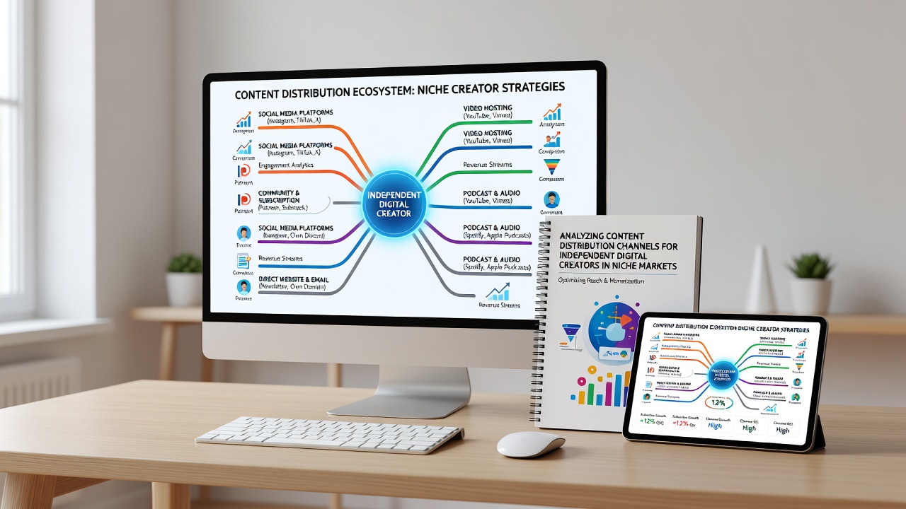 Detailed breakdown of analytics dashboards tracking niche content performance